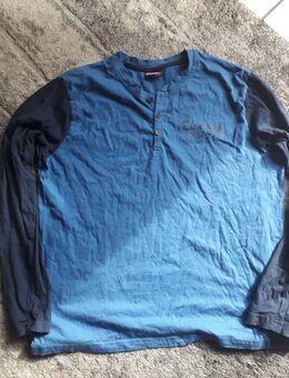 Herren-Langarmshirt mit Knopfleiste,Donnay blau   Gr, XL - Euskirchen