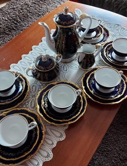 Kaffeeservice, Porzellan, Reichenbacher Manufakur, Echt Kobalt - Leipzig Ost