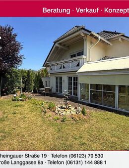 Großzügiges, freistehendes Architektenhaus mit super schönem Garten und tollem Blick in Weinbergslage - Gau-Algesheim