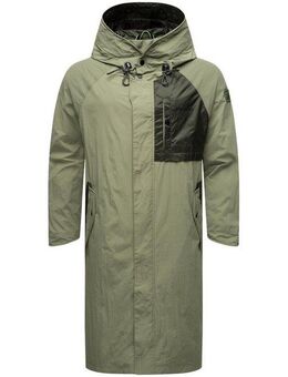 Stone Harbour Regenmantel Zafaar Lange Herren Regenjacke mit Kapuze