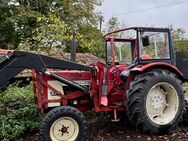 Traktor IHC 654 mit Frontlader und Euroaufnahme - Lengerich (Nordrhein-Westfalen)