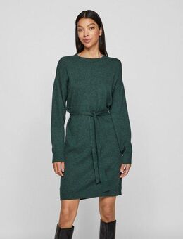 Vila Strickkleid VIRIL O-NECK L/S BELT KNIT DRESS - NOOS
