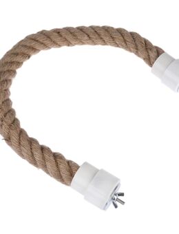 TIAKI Jute Sitzstange natur - Größe S (extra lang): Ø 1,9 x L 91 cm