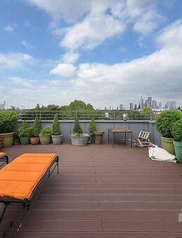 Wohnerlebnis mit sensationeller Dachterrasse und Panoramablick über die ganze Stadt - Frankfurt (Main)