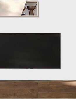 INOSIGN Wohnwand INFINITY, 6tlg. Breite 276 cm, moderne Mediawand, (6-St), (2x Lowboard hängend, 2x Hängewürfel, Hängeschrank, Würfelregal Set)
