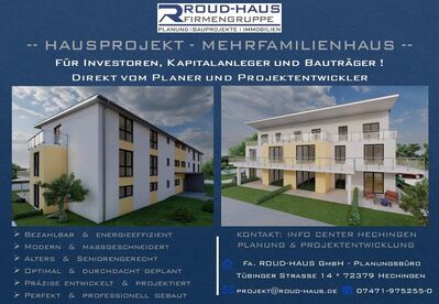 + EXKLUSIVES MEHRFAMILIENHAUS-PROJEKT! +