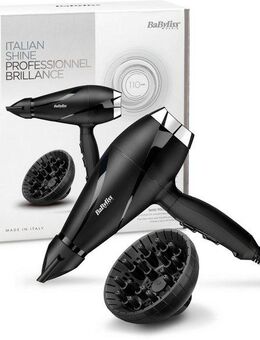 BaByliss Ionic-Haartrockner 6713DE Pro Shine, 2200 W, AC Haartrockner mit Diffusor