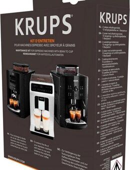 Krups XS5300 Pflegeset (14-St. 10 Reinigungstabs, 2 Entkalker, 1 Filterkartusche, 1 Teststreifen)