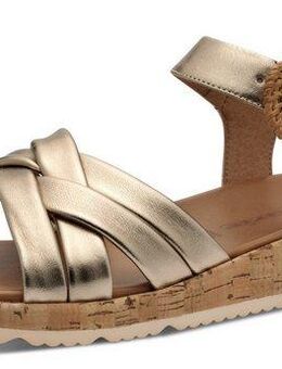 Tamaris Sandalette, Plateau, Sommerschuh, Riemchensandale mit hübscher Zierschnalle