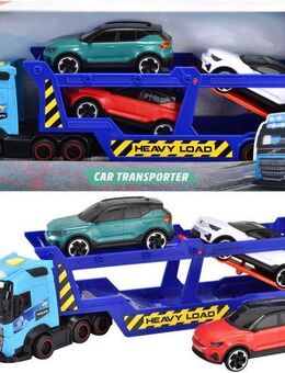 Dickie Toys Spielzeug-LKW Volvo Auto-Transporter FH 16, mit Licht und Sound, inkl. 3 Volvo Fahrzeugen