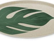 KOZIOL Speiseteller CONNECT MONSTERA LEAF, recycelbar + aus biozirkulärem, 25,5 cm