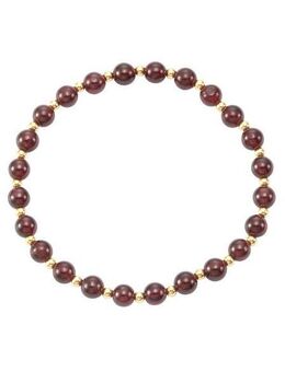 Firetti Armband Schmuck Geschenk Gold 585 Armschmuck Armkette Zugarmband Edelstein, mit Granat