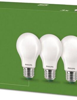 Philips LED-Leuchtmittel UltraEfficient 60W 2700K, E27, 3 St., Warmweiß