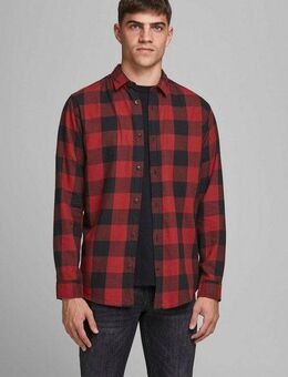 Jack & Jones Karohemd JJ JJEGINGHAM TWILL SHIRT L/