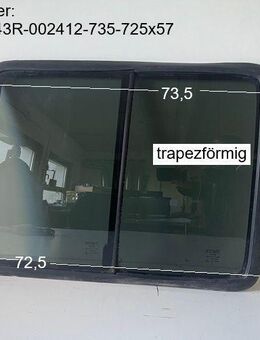 Universal Wohnwagen/Wohnkabine/Wohnmobil Schiebefenster ca 73,5 bzw 72,5 x 57 gebr. (ohne Innenrahmen) FIAT TEZCAM TS 917 4.01/306 / 43 T-002412 (evtl / vmtl Fiat Doblo BJ 2004) Schiebescheibe - Schotten Zentrum