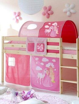 Ticaa Hochbett Malte mit Rollrost und in verschiedenen Ausführungen wahlweise mit Matratze