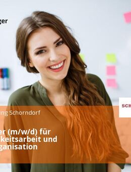 Mitarbeiter (m/w/d) für Öffentlichkeitsarbeit und Projektorganisation - Schorndorf (Baden-Württemberg)