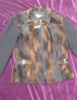 NEU mit ETIKETT * Ausgefallen * Animal * Batik- Style * Samt * Jacke "Joseph Ribkoff" Original * Gr. 36- 38/ S * braun- Töne * schwarz * - Riedlingen