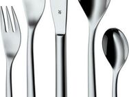 WMF Besteck-Set Palermo (60-tlg), 12 Personen, Cromargan® Edelstahl Rostfrei 18/10, Monobloc-Messer, ergonomisch, geschmiedete Messer, Wellenschliff