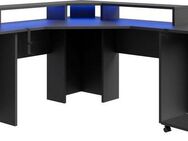 FORTE Gamingtisch Tezaur, mit RGB-Beleuchtung, Breite 160 cm