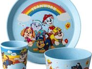 KOZIOL Kindergeschirr-Set Kleiner Teller + Schale + Becher CONNECT GROW PAW PATROL (3-tlg), 1 Personen, Kunststoff, 100% melaminfrei & recycelbar, CO² neutral in Deutschland produziert!