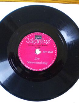 Sekundus erzählt-heute-Der Schneemannkönig-Vinyl-Hörspiel-Werbeplatte/Schallfolie,Woelm-Sekundal - Linnich