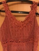 Floral Lace Splicing Tank Kleid Gr. S neu Pfirsich in 86179