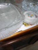 aus Haushalts -Nachlassauflösung teilweise originalverpacktes ungenutzes Schalen Bleikristall Dekoartikel in 78315