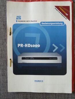 Bedienungsanleitung für Digital-Sat-Receiver HUMAX PR-1000 - Gelsenkirchen