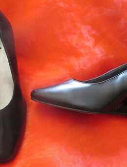 NEU * Ausgefallen * Rokoko- Style * Wedges * Keilabsatz * Pumps * Schuhe "Annie" Gr. 36,5 * 4,5 - 3½ * 36½ * schwarz * Gothic * - Riedlingen