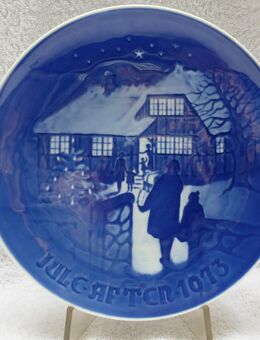 Bing & Gröndahl Weihnachtsteller 1973 *Country Christmas - Jul pa landet* - Aachen