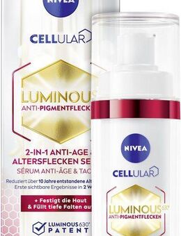 Nivea Gesichtsserum LUMINOUS630 Anti-Pigmentflecken & Altersflecken Serum, Mit Kollagen-Booster, spendet Feuchtigkeit, füllt tiefe Falten auf.