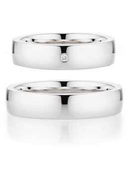 Bruno Banani Trauring Schmuck Geschenk Ehering Hochzeit Damenring Herrenring, wahlweise mit oder ohne Brillant, Made in Germany