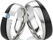 Edelstahlringe ES42 mit echtem Topas - Aholming