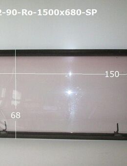 Knaus Wohnwagenfenster ca 150 x 68 gebr. (zB 540er Azur) Roxite 80 D401 9002 Sonderpreis (Microrisse) - Schotten Zentrum