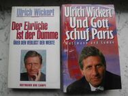 Ulrich Wickert: Der Ehrliche ist der Dumme. Über den Verlust der Werte,+ Und Gott schuf Paris. Hoffmann und Campe Bestseller. 2 Bücher zus. 3,- - Flensburg