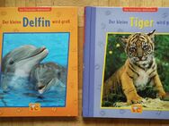 Kinderbuch mit Klappen, Tierkinder-Bibliothek Delfin Delphin Tiger ab 4 Jahren - Krefeld