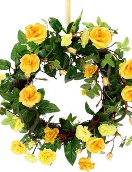 Kunstkranz Wildrosen, I.GE.A., Höhe 8 cm, Rosenkranz, Türkranz, Rosenblüten