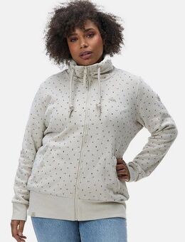 Ragwear Kapuzensweatjacke Rylie Print Zip Plus modischer Damen Kapuzensweater mit Kordeln