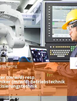 Elektroniker (m/w/d) resp. Mechatroniker (m/w/d) Betriebstechnik / Automatisierungstechnik - Stuttgart