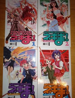 Magister Negi Magi Manga Band 1-4 (deutsch), Erstauflage, selten, sehr guter Zustand - Trier