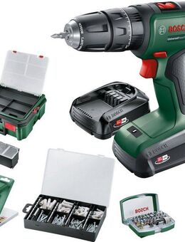 Bosch Home & Garden Akku-Schlagbohrschrauber UniversalImpact 18V+ Systembox, (Set), mit 2 Akkus und Ladegerät