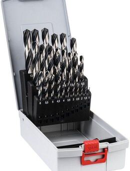 Bosch Professional Spiralbohrer HSS-PointTeQ, ProBox, (Set, 25-tlg)