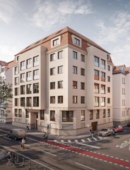 Moderner Wohntraum in der Südvorstadt - 3 Zimmer auf 90m² mit Balkon im 5. OG, Neubauprojekt KfW 40 - Leipzig