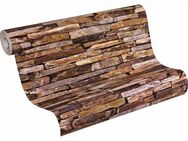 living walls Vliestapete Best of Wood`n Stone 2nd Edition, glatt, Motiv, Steinoptik, gemustert, Landhaus Tapete Stein Tapeten Wohnzimmer modern Flur Design Wandtapete