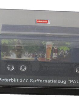 Brauerei Paulaner Nr. - Peterbilt 377 - US Koffersattelzug - von Schuco - Doberschütz