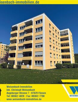 Langjährig und solide vermietete 3-Zimmer-Eigentumswohnung in guter und sonniger Lage - Füssen