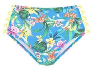 Venice Beach Bikini-Hose Hanni mit tropischem Print und gelben Details