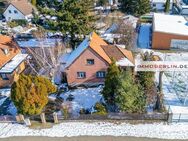 IMMOBERLIN.DE - Charmantes Haus mit Gartenidylle & viel Potential in familienfreundlicher Lage - Fredersdorf-Vogelsdorf