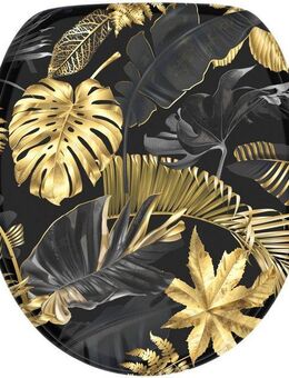 Sanilo WC-Sitz Golden Leaves, mit Absenkautomatik, BxL: 37,7 x 42,0 - 47,0 cm